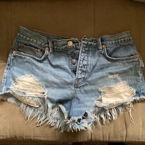 Free People Jean Shorts